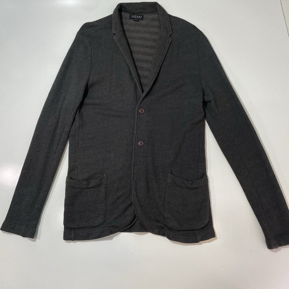 Velvet By Graham & Spencer Womens USA Made Cardigan Sweater Cotton Blend Medium